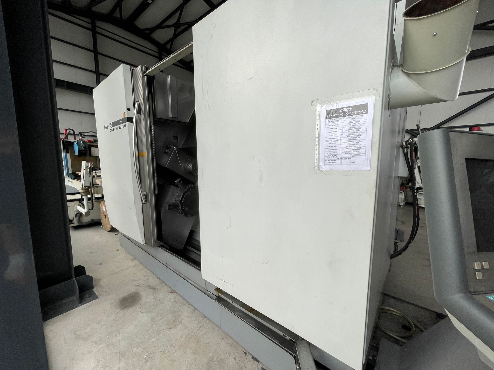 GILDEMEISTER TWIN65 DOUBLE TABLE DOUBLE CHUCK CNC LATHE