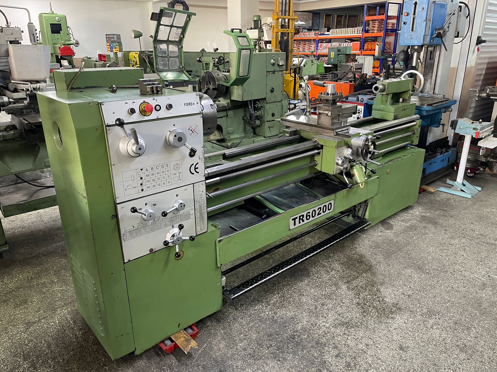Foreman marka 2 metre 600 çap torna tezgahı KB5187