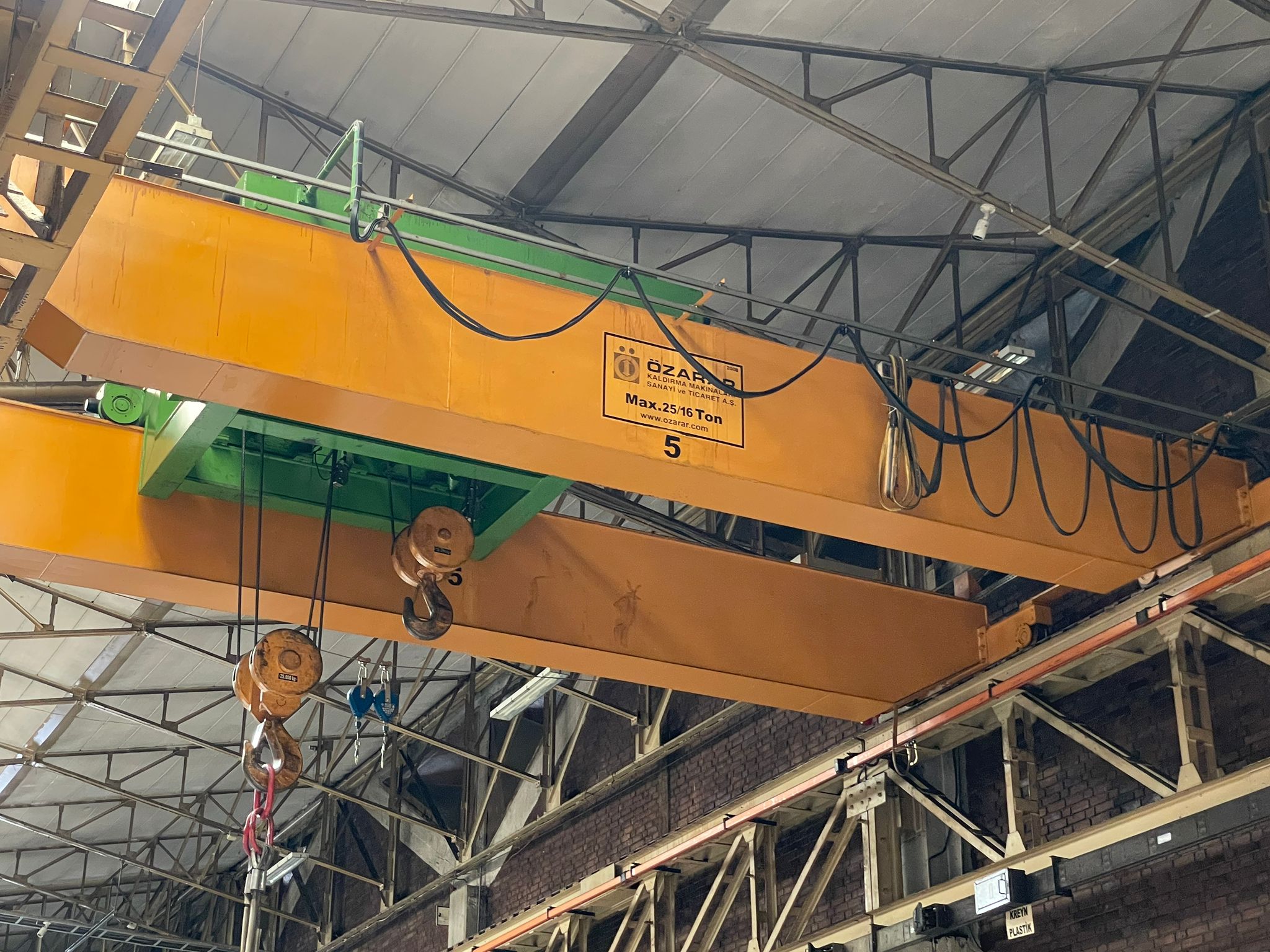 OZARAR 25 TON CEILING CRANE KB5209